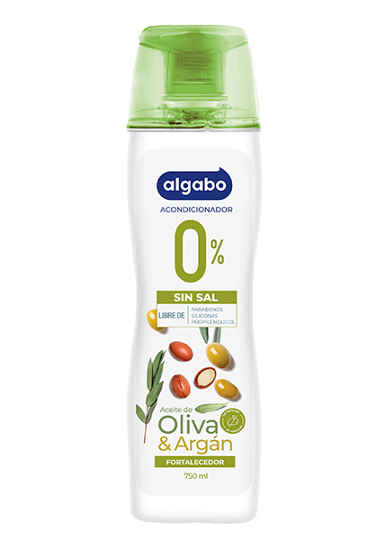 Acondicionador Sin Sal Oliva y Argán 750 ml Algabo