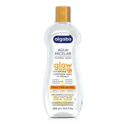 Agua Micelar Glow 400 ml Algabo