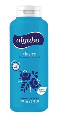 Algabo Control Desodorante en Polvo Clásico Celeste 180g