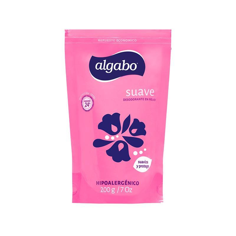 Algabo Control Desodorante en Polvo Repuesto Rosa 200g