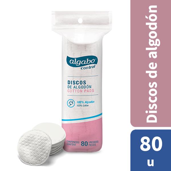 Algabo Control Discos Desmaquillantes 80 Unidades