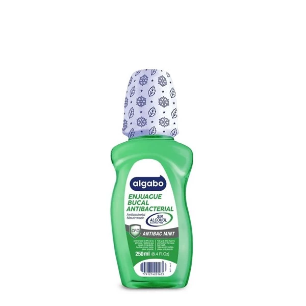Algabo Enjuague Bucal Intense Mint 250ml