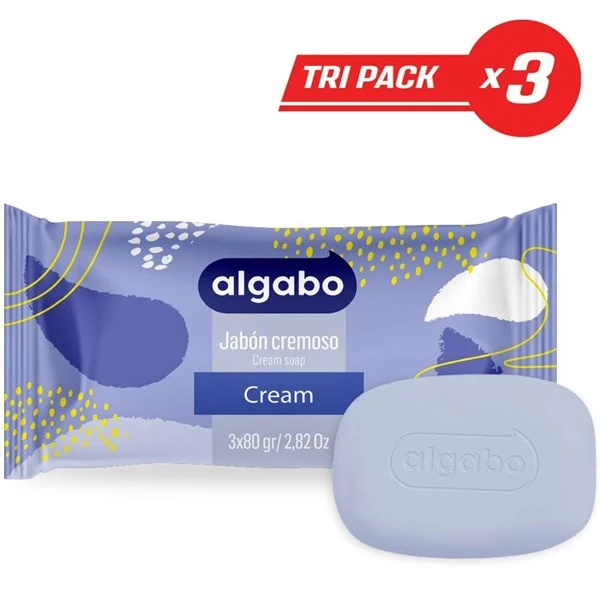 Jabón De Tocador Cream 80 Gr x 3 Un Algabo