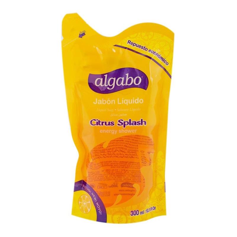 Algabo Jabón Líquido Citrus Splash Repuesto Doypack 300ml