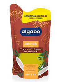 Algabo Jabón Líquido Coco y Vainilla Repuesto Doypack 300ml