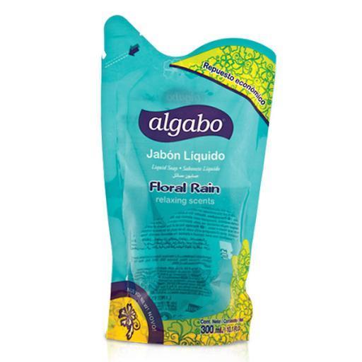 Algabo Jabón Líquido Floral Rain Repuesto Doypack 300ml