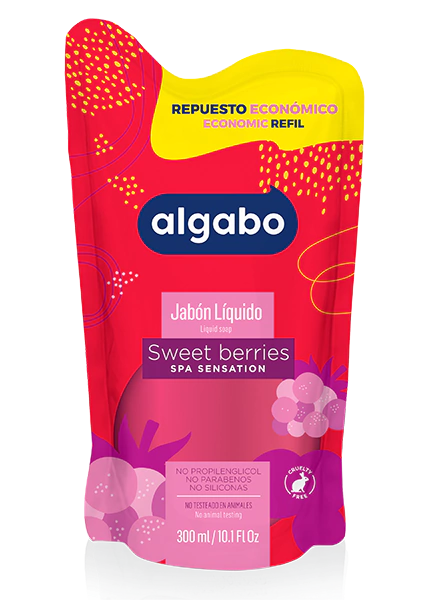 Algabo Jabón Líquido Frutos del Bosque Repuesto Doypack 300ml