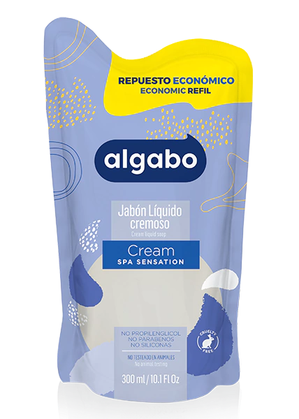 Algabo Jabón Líquido Cream Repuesto Doypack 300ml