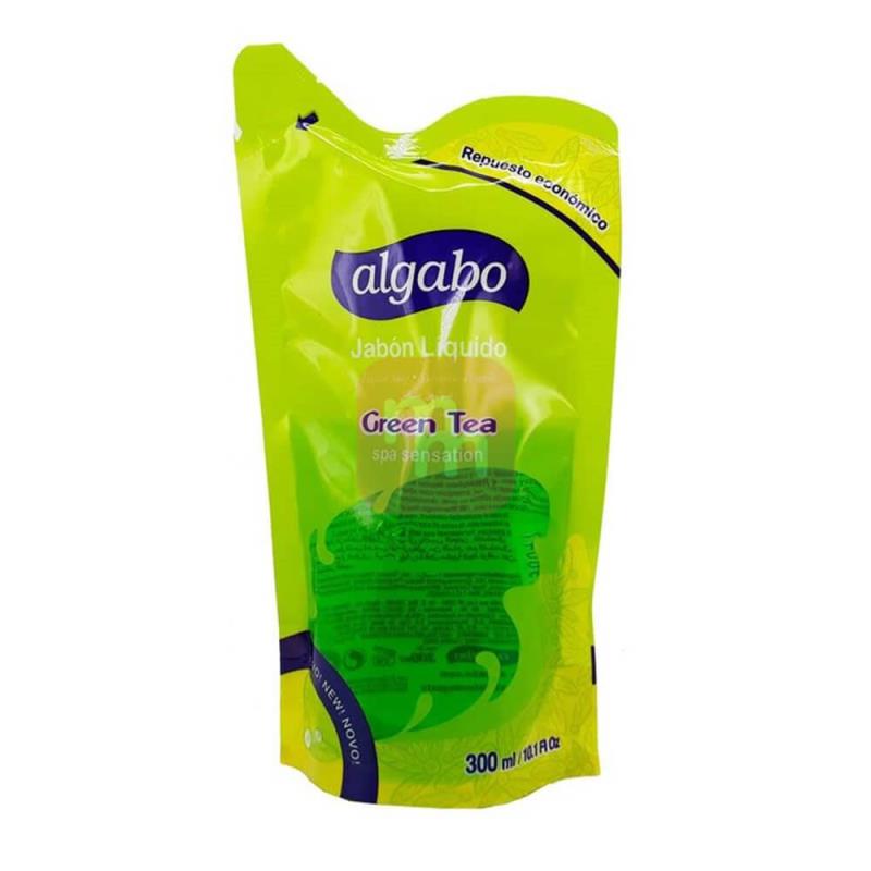 Algabo Jabón Líquido Green Tea Repuesto Doypack 300ml
