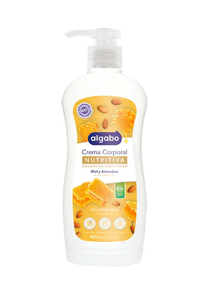 Algabo Lotion Crema Corporal Miel y Almendras 400ml