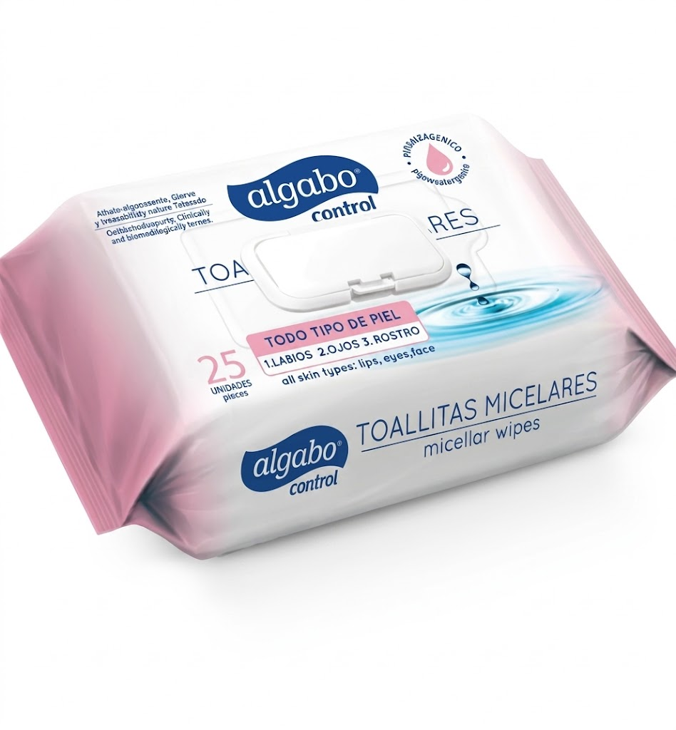 Algabo Toallitas Desmaquillantes Agua Micelar 25 Unidades