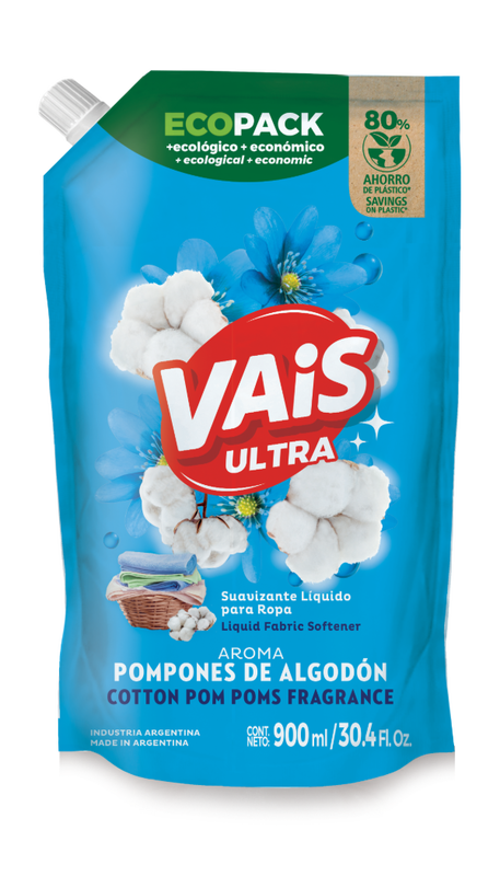Algabo Vais Suavizante para Ropa Pompones Eco-Pack