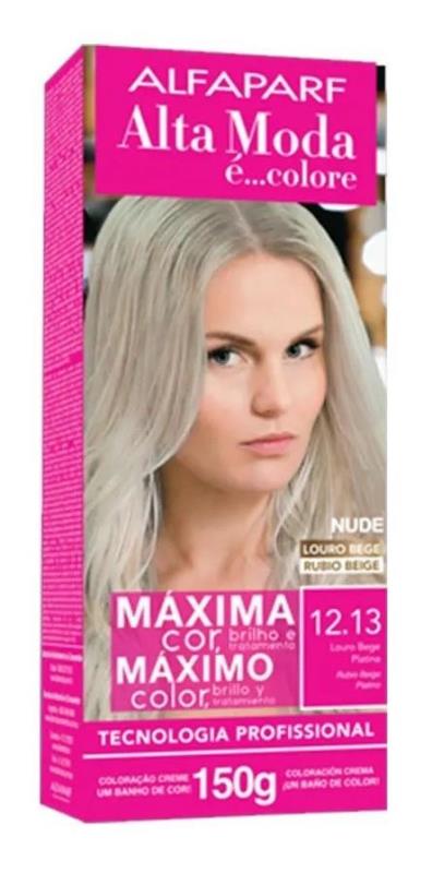 Coloración Kit 12.13 Rubio Nacarado 150 Grs Alta Moda