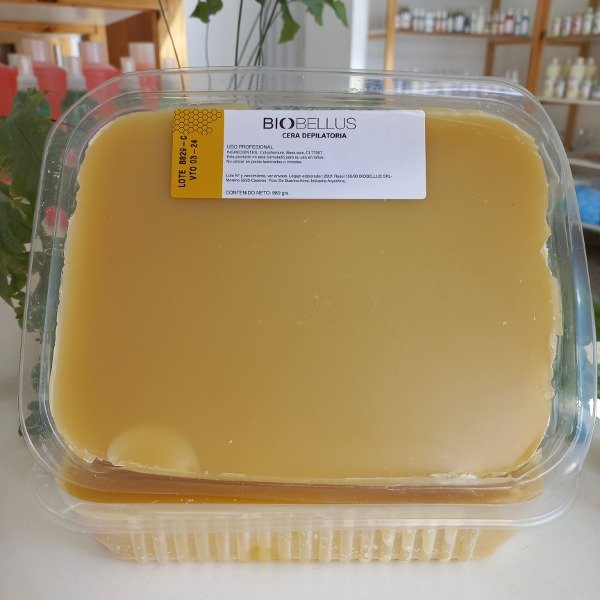 Cera Depilatoria Natural 980 g Biobellus