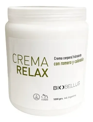 Crema Relax para Masaje Muscular Biobellus 1kg