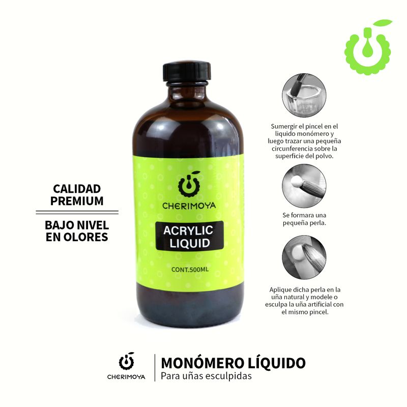 Cherimoya Monómero Acrílico Líquido 100 ml Vidrio