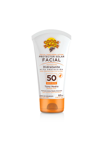 Protector Solar Facial con Color FPS50 Pomo Cocoa Beach