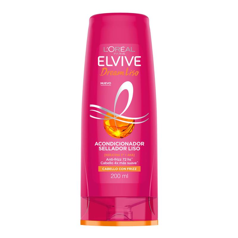 Acondicionador Dream Liso Cabello Con Frizz 200ml Elvive