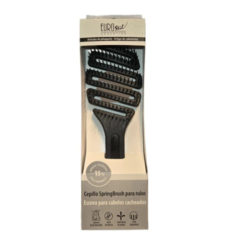 Cepillo Flexible Spring Negro Eurostil