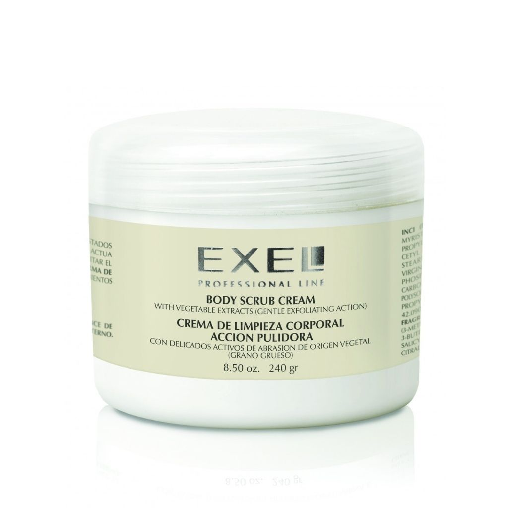 Crema Limpieza Corporal Pulidora Grano Grueso Exel 240g