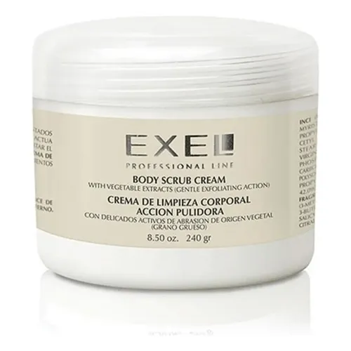 Crema Limpieza Corporal Pulidora Grano Grueso Exel 980g