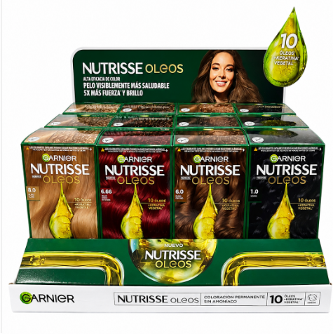 Exhibidor Oleos Colores De Temporada 12 Unidades Nutrisse