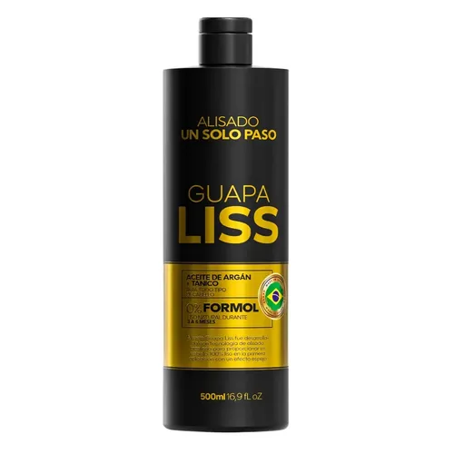 Alisado Un Solo Paso 0% Formol 500 ml Guapa Liss