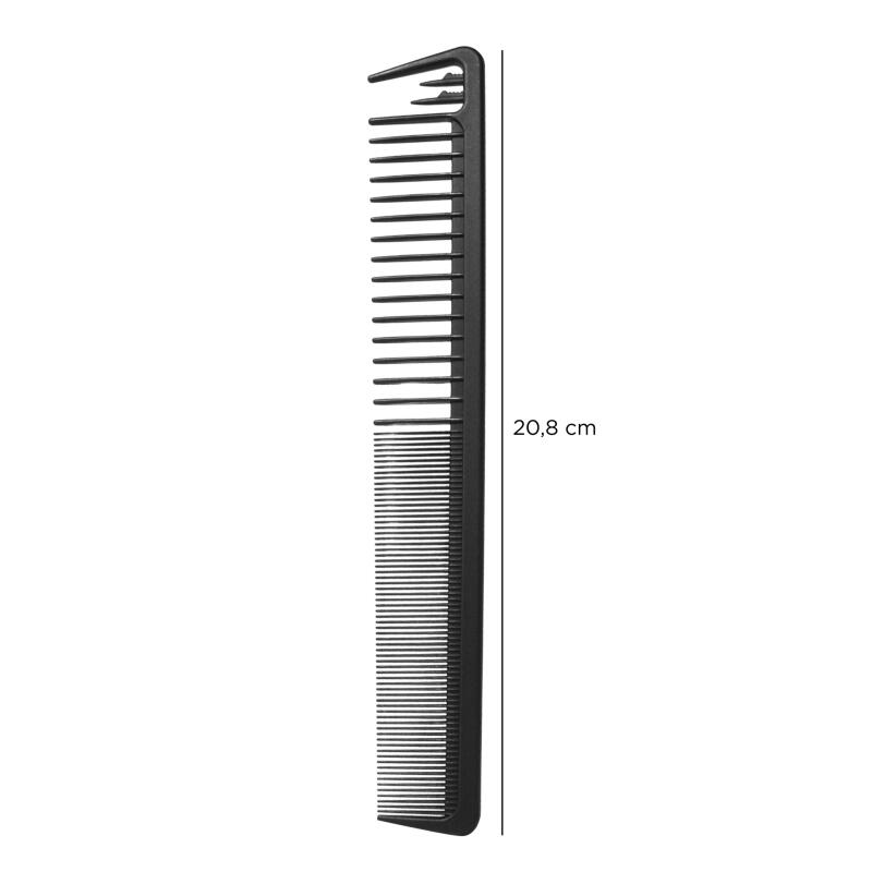 Peine Mediano de Carbono con Separador de Mechas Jessamy
