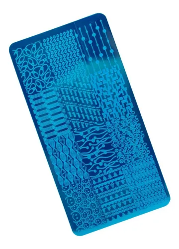 Placa de Estampado para Uñas con Raspador Jessamy