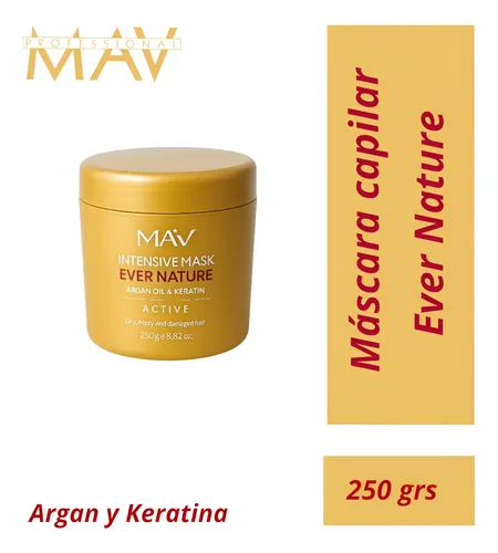 Máscara Argán y Keratina Ever Nature 1kg Mav Profesional