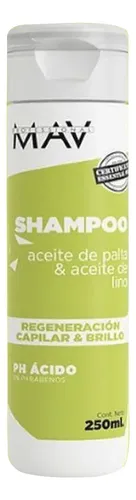 Shampoo Hidratante Palta y Lino 250ml Mav Profesional
