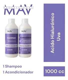 Shampoo Uva y Ácido Hialurónico 5L Mav Profesional