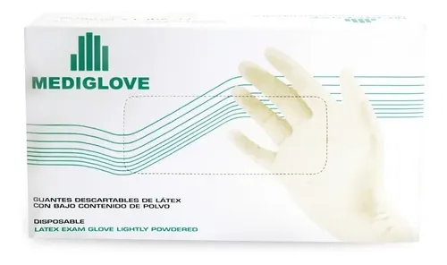 Guantes De Látex Grande Caja X 100 Unidades Mediglove