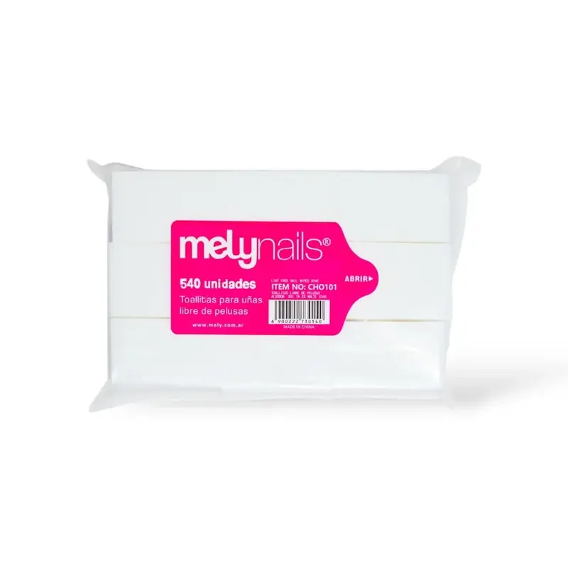 Toallitas Para Uñas 540 Unidades Mely