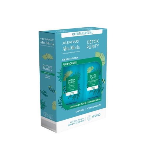 Kit Detox Purify Shampoo + Acondicionador New Alta Moda 300ml c/u
