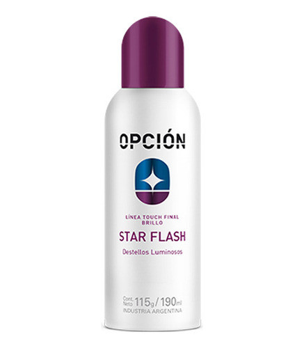 Opción Star Flash Destellos Plata 190 ml