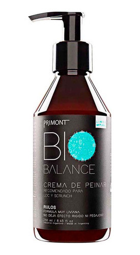 Crema de Peinar Rulos Primont Bio Balance 250ml