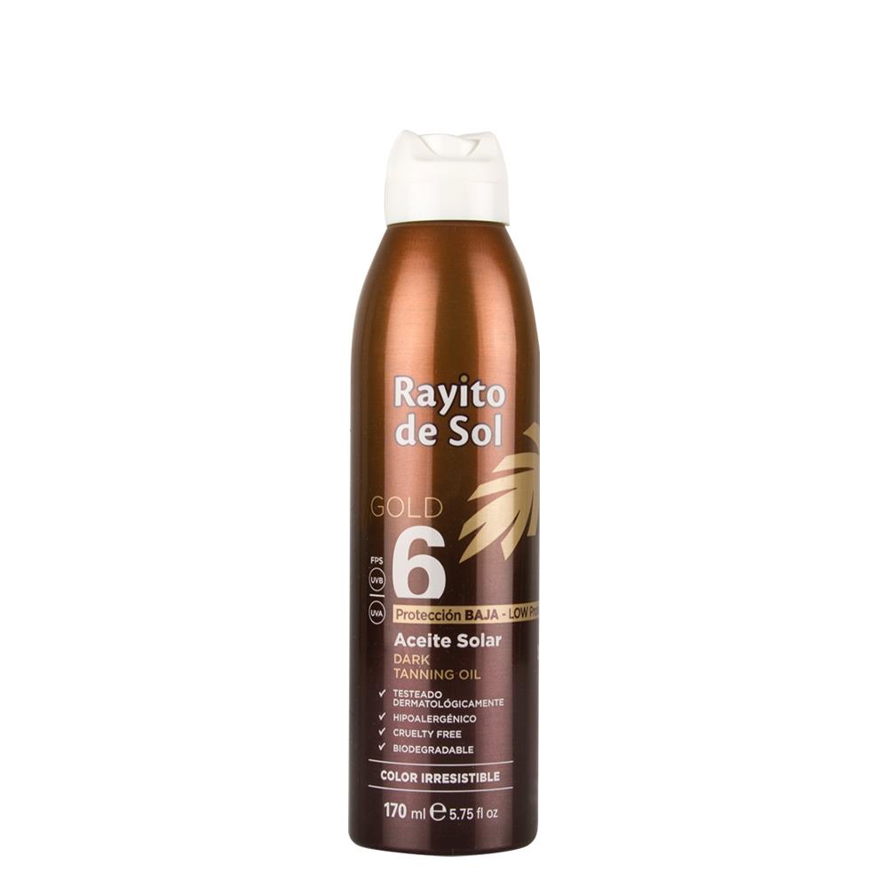 Aceite Bronceador en Aerosol FPS6 150ml Rayito de Sol