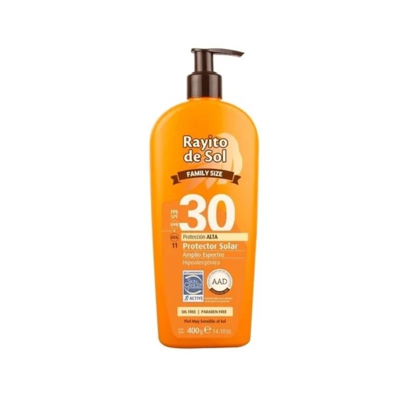 Protector Solar FPS30 Edición Familiar 400ml Rayito de Sol