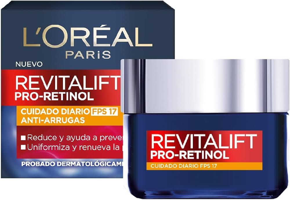 Revitalift Pro-Retinol Crema Facial Anti-Arrugas FPS 17, 50 g, L'Oréal