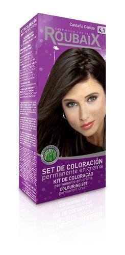Kit Tintura Tono 4.1 Castaño Ceniza Roubaix