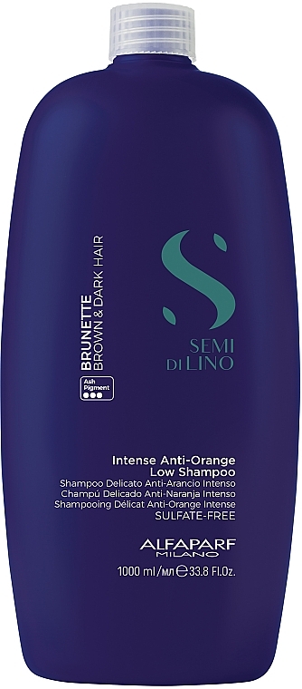 Shampoo Anti-Orange Semi di Lino Brunette 1L Alfaparf