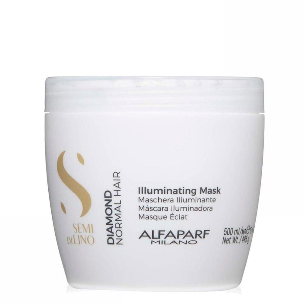 Máscara Iluminadora Semi di Lino Diamond 500ml Alfaparf