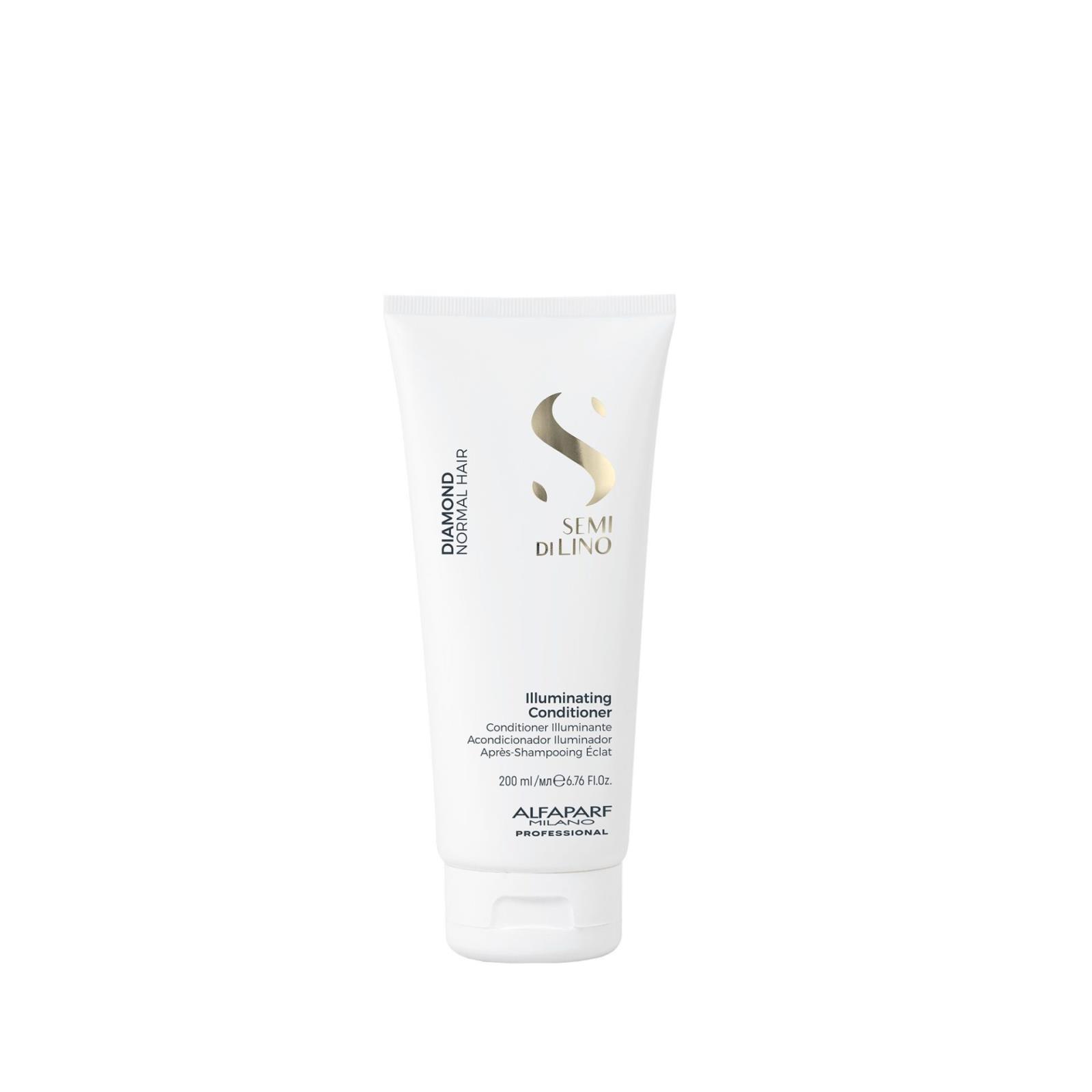 Acondicionador Illuminating Semi di Lino 200ml Alfaparf