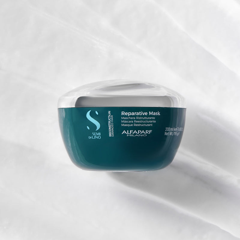 Máscara Reparadora Semi di Lino Reconstruction 200ml Alfaparf