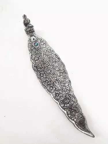 Porta Sahumerios Hoja Metal 22 cm