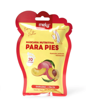 Mascarilla Nutritiva Para Pies Durazno Y Palta Mely