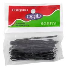 Horquilla Rodete Negra x 36
