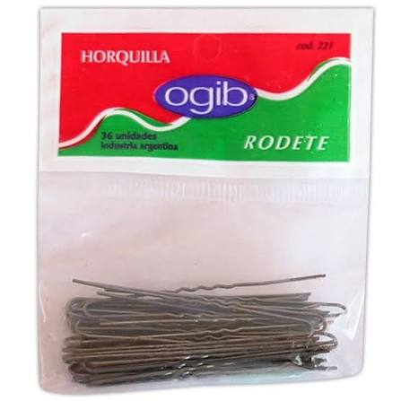 Horquilla Rodete Negra 36 Unidades