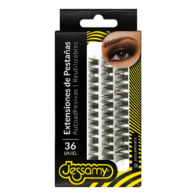 Pestañas En Grupo Autoadhesivas Reutilizables 8 mm Jessamy